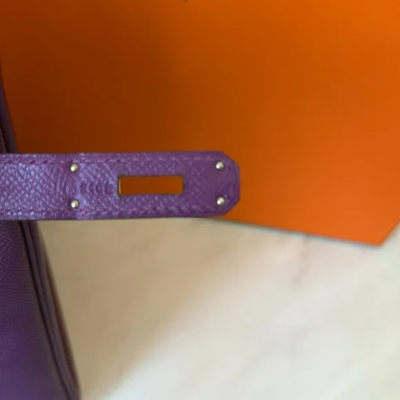 Hermès Birkin 35 handbag in Anemone Epsom! - Picture 9 of 17